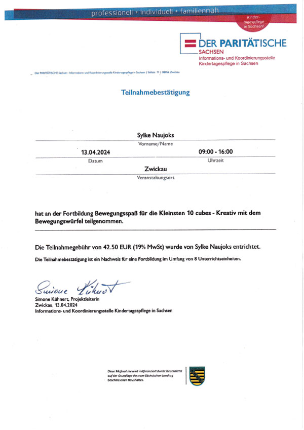 Kreativ mit dem Bewegungswürfel