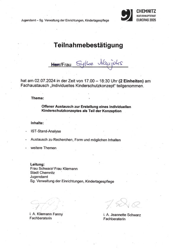 Kinderschutzkonzept